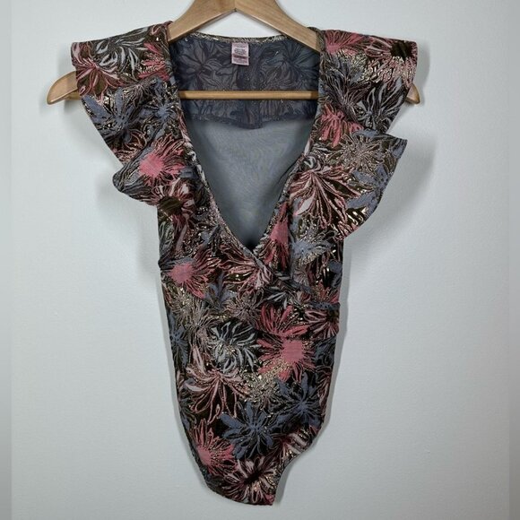 VICTORIA'S Secret Dream Angels Shine Brocade Bodysuit Size XS - Picture 3 of 7